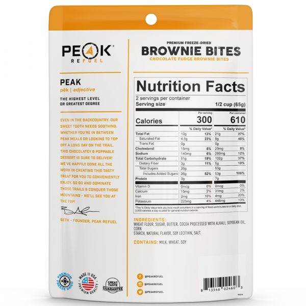 Peak Refuel Fudge Brownie Bites