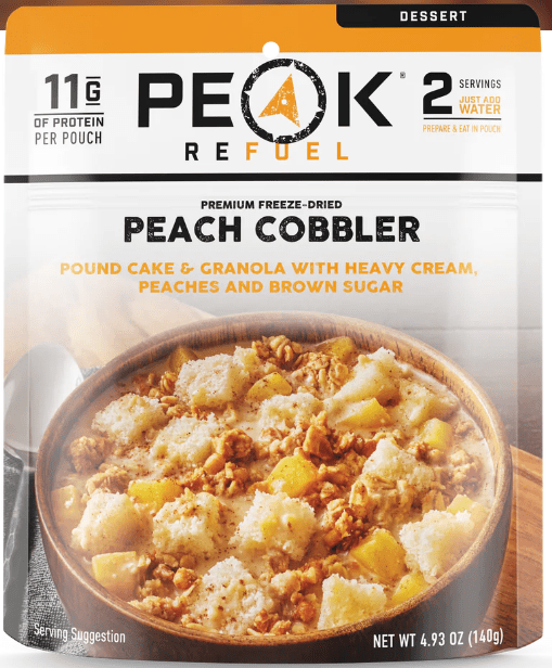 Peak Refuel Peach Cobbler – 2 Servings